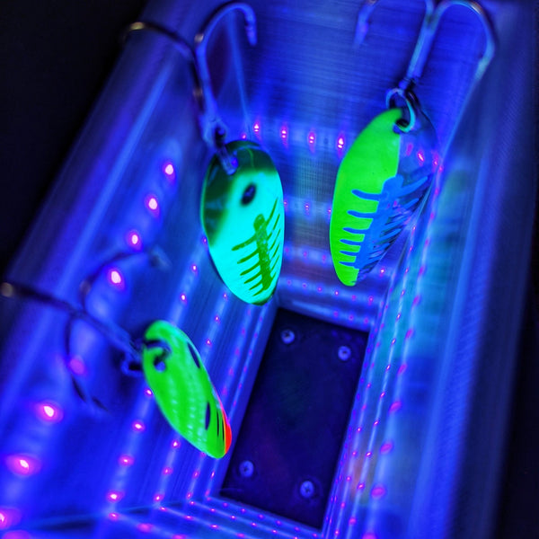 glow in dark tackle box Track Mounted Spoon Glow Tubes