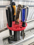 Fishing boat track mount tool holder